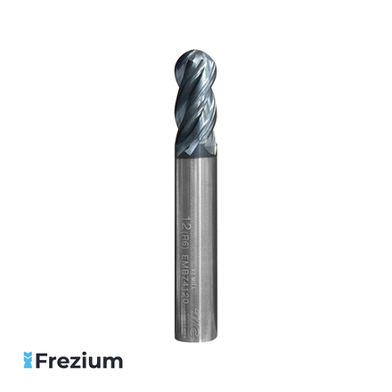 Сферическая фреза твердосплавная по металлу "YG-1" (12x12x27x83 Z4 R6; EMB74120)