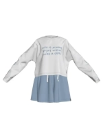 Осенний костюм для девочки, лонгслив и шорты