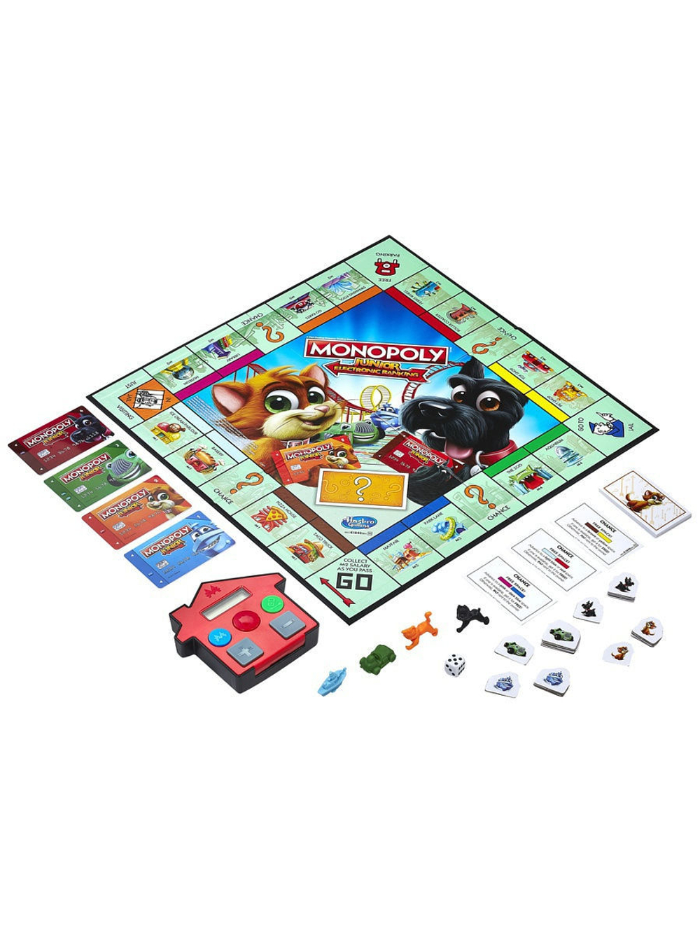 Hasbro: Игра настольная Монополия Джуниор с банковскими картами E1842 — Gaming Junior Monopoly Electronic Banking — Хасбро