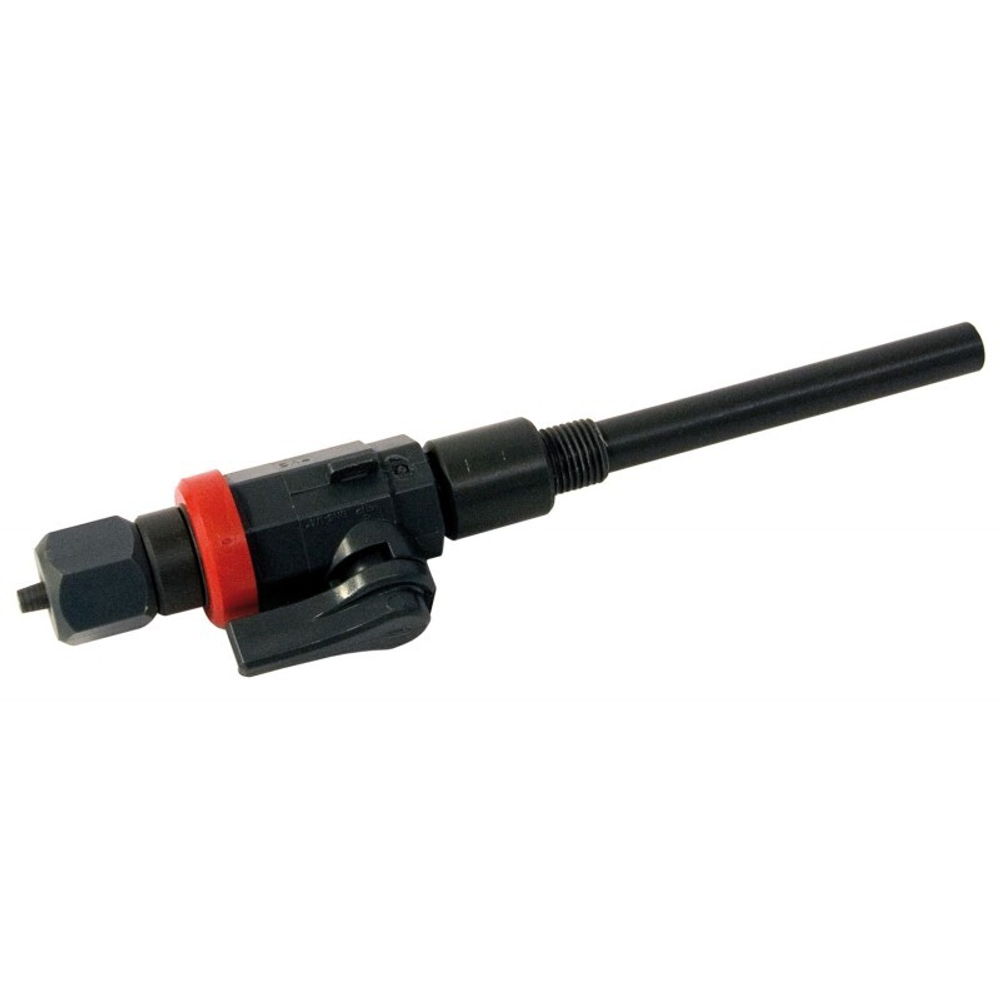 Клапан впрыска открытый с погружной трубкойr, DN 4, R1/4'' PVC, с шаровым краном DN 4