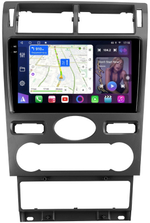 Магнитола для Ford Mondeo 3 2000-2006 (климат) - FarCar GX9-1572F2 монитор 9.5" 2K QLED на Android 14, TS20, 6+128Гб, CarPlay, 4G SIM-слот