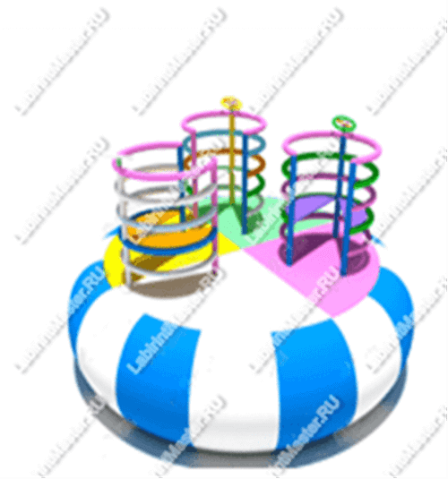 Электрическая карусель детская 4KIDS "Волшебные воронки"