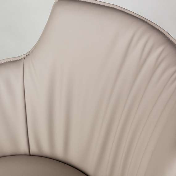 Полукресло Sofia, серая экокожа Soft-Touch