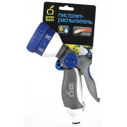 GWHM12-038 GREEN APPLE Пистолет-распылитель, пластик, 6 режимов | Аксессуары для полива Green Apple