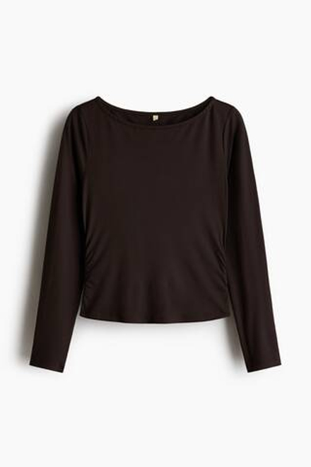 H&M Спортивный топ SoftMove™, темно-коричневый