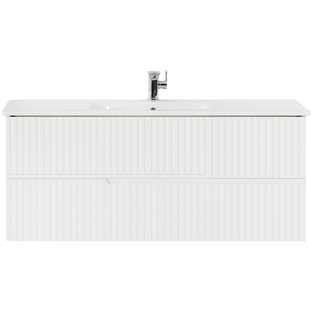Тумба под раковину Cezares Duet 120 DUET-1200-2C-SO-BO подвесная Bianco Opaco