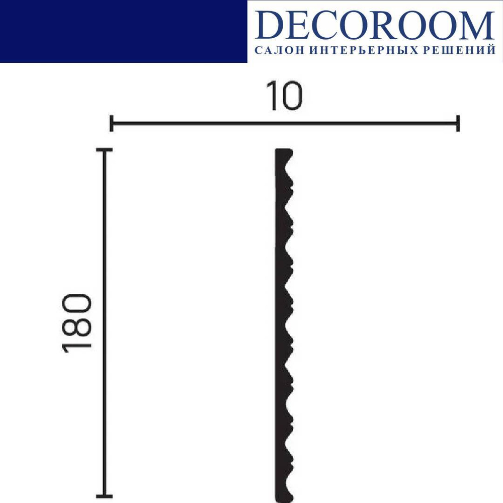 Decor-Dizayn. Панель DD908, 180x10x2000мм. Полимер, композит