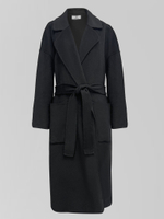 Пальто Ballansiko на запах с поясом и накладными карманами