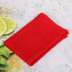 Полотенце вафельное 38*60см «Waffle» плотность 270гр/м, цвет красный 02050