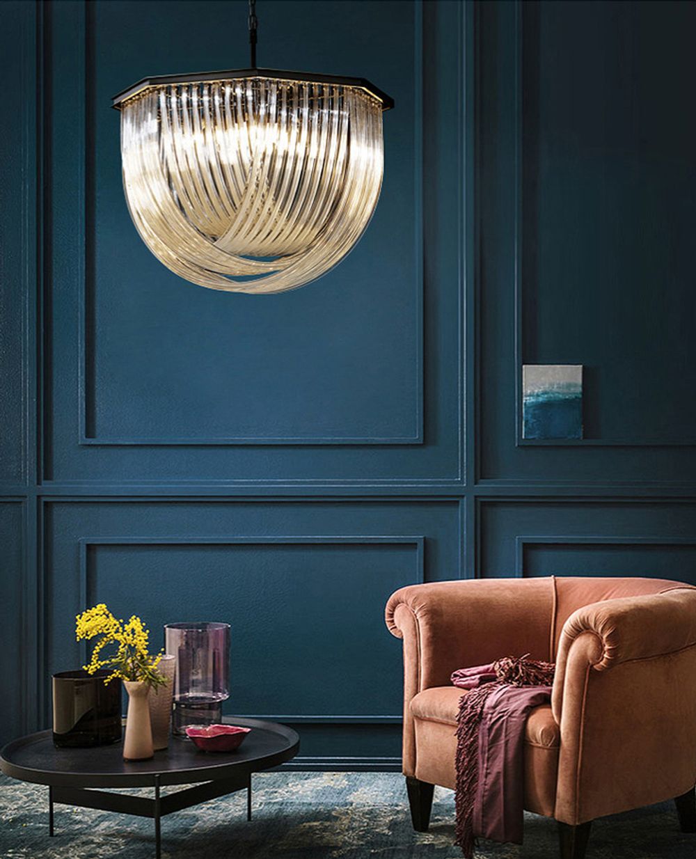 Люстра Murano 8 black