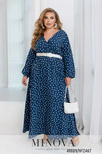 Платье 2467-темно-синий Minova