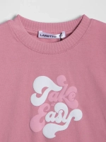 Розовый костюм для девочки на весну