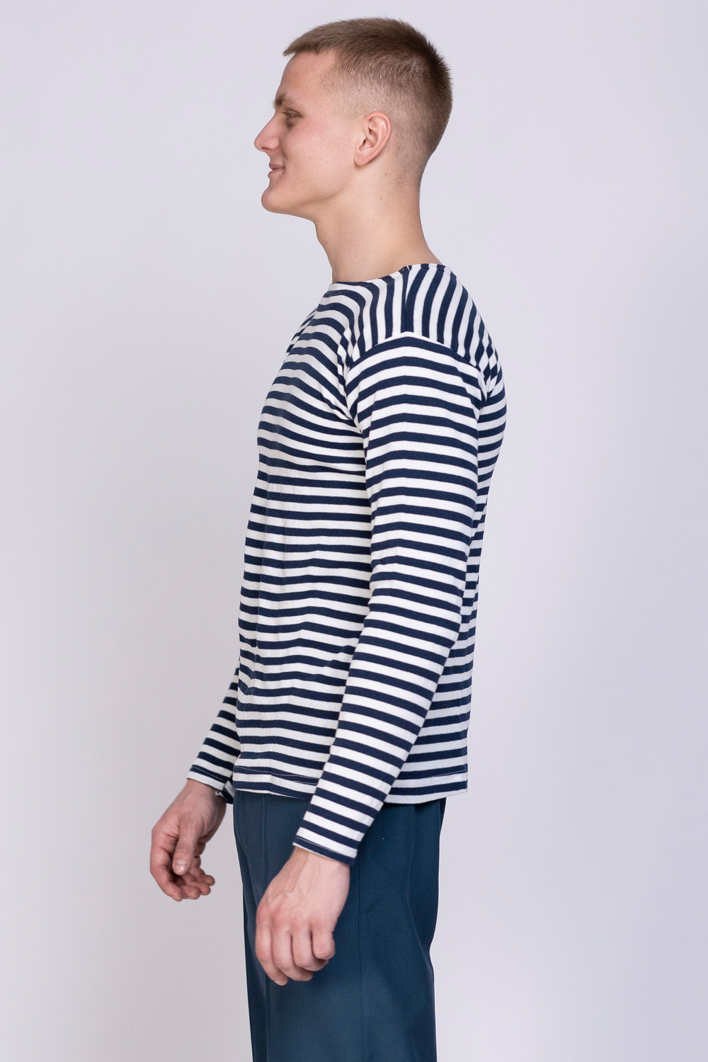 Тельняшка  сувенирная мужская (темно-синие полосы)