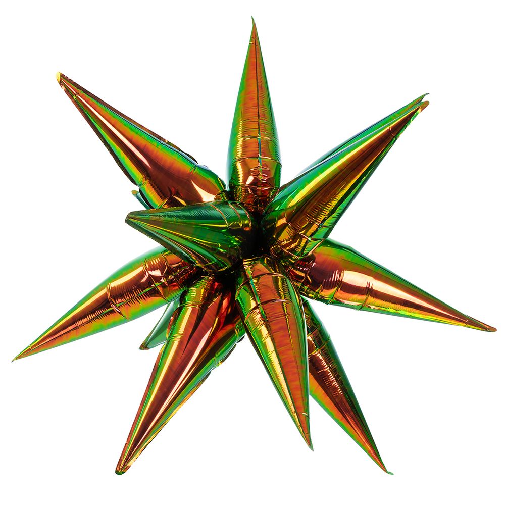 Шар 3D (26&#39;&#39;/66 см) Звезда, Объемная, Фантом, Градиент, 1 шт. в уп.