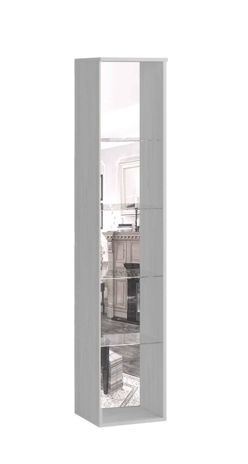 Шкаф-витрина (надставной) Ливорно ЛШ-7, ясень