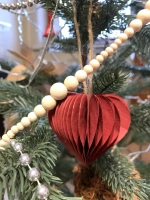 Набор ёлочных украшений Винтэртид, 6 шт, 5 см, бумага