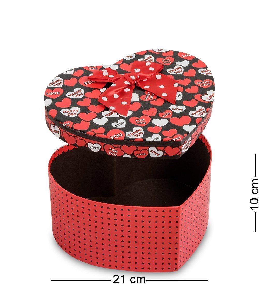 WG-55/1-A Коробка подарочная «Сердце» цв.красн./черн.