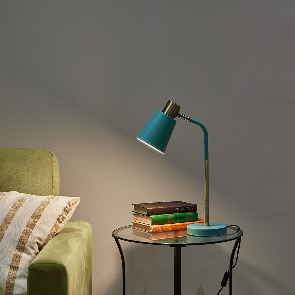 UML-B700 E27 GREEN Светильник настольный. 40W. Цоколь Е27. Механический выключатель. Зелёный. ТМ Uniel