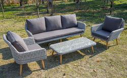 "Прованс" столик журнальный из ротанга, цвет бежевый