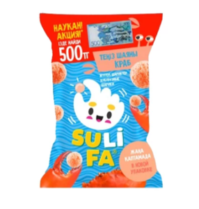 КУКУРУЗНЫЕ ШАРИКИ SULIFA СО ВКУСОМ КРАБА 30ГР