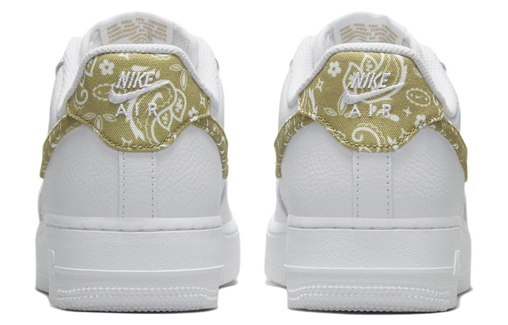 Кроссовки Nike Air Force 1 '07 Ess "Olive Paisley" (Женская размерная сетка)