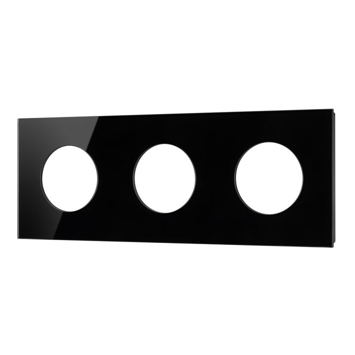 Рамка стеклянная FRM-GLARE-GC-3-BK Arlight 043839