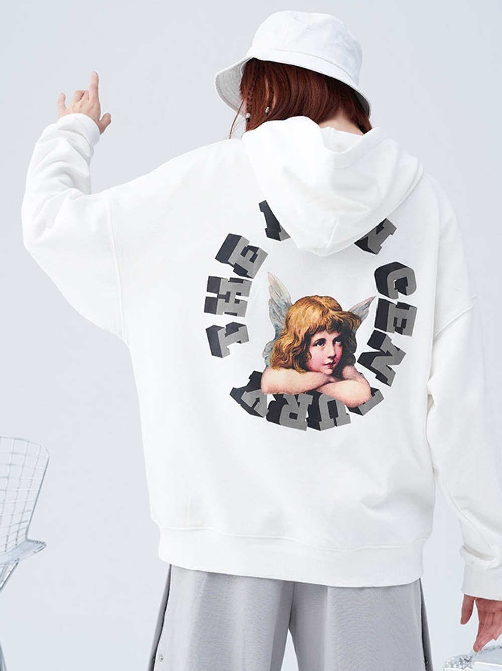 Худи HARSHandCRUEL "The New Century Angel Back Logo" Oversized Hoodie