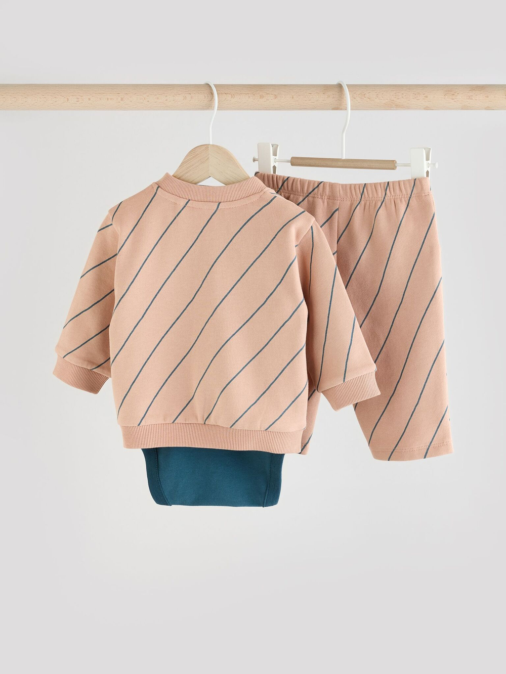 Комплект из трех предметов для малышей Next E48-226, Бежевый, Синий