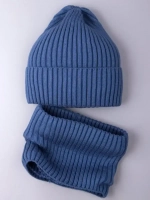 Шапка для мальчика со снудом осенняя