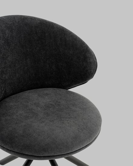 Стул Труфальд велюр темно-серый