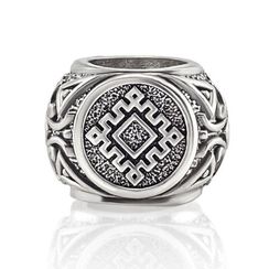 Репейник удачи - шарм из серебра