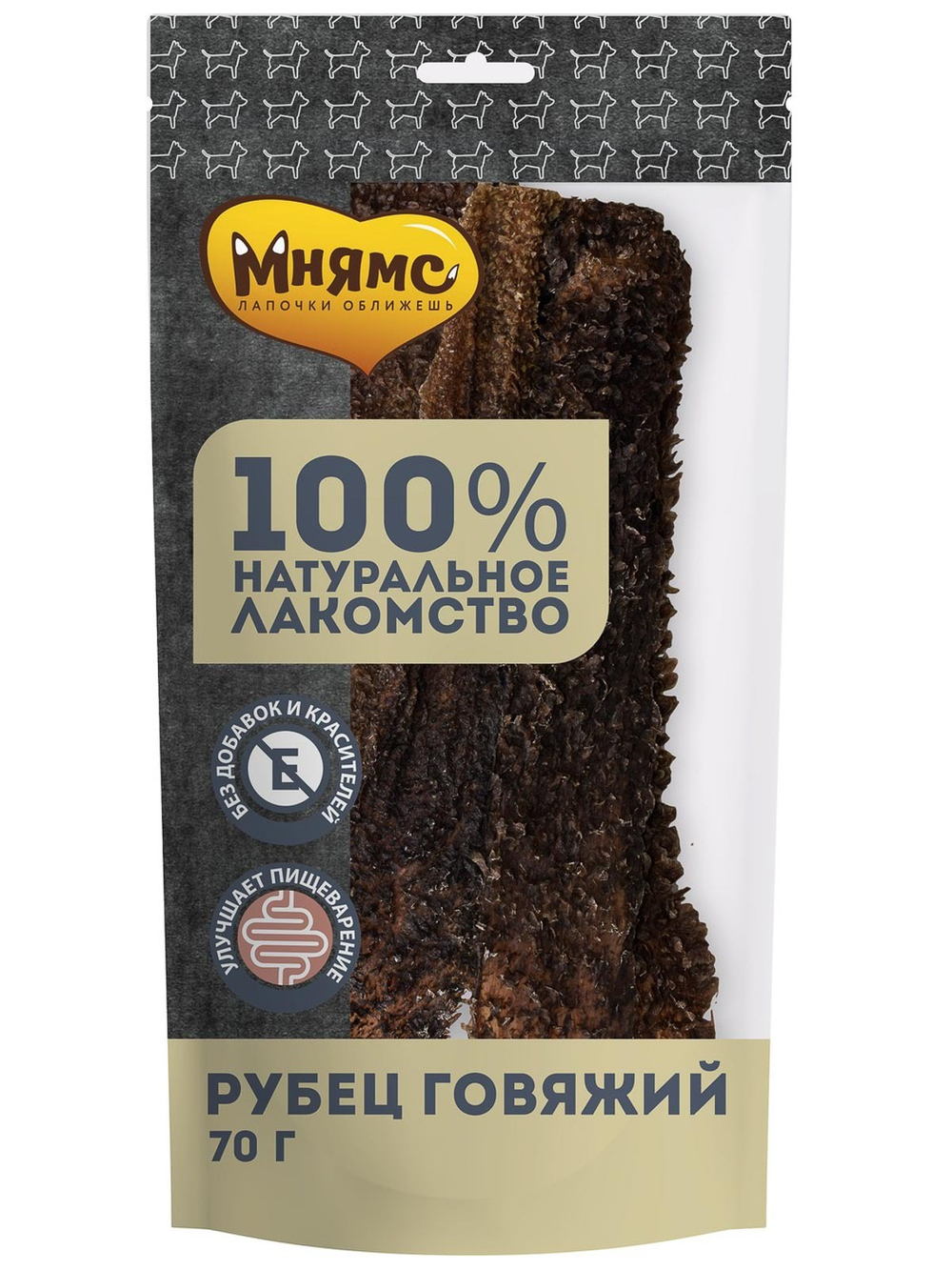 Мнямс лакомство для собак Рубец говяжий 70г