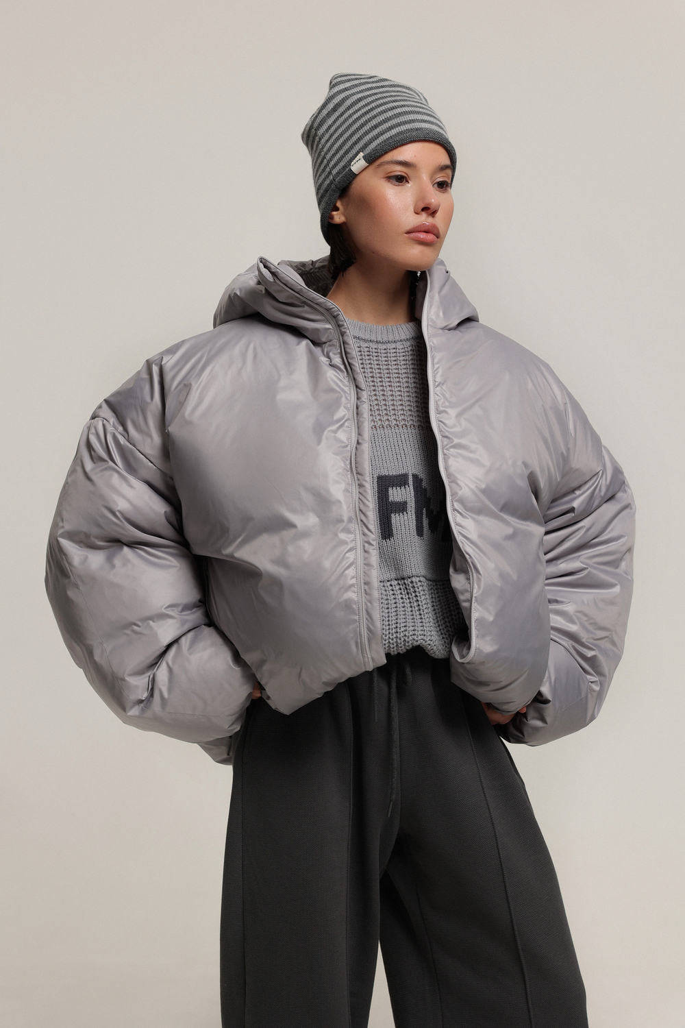 Пуховик укороченный