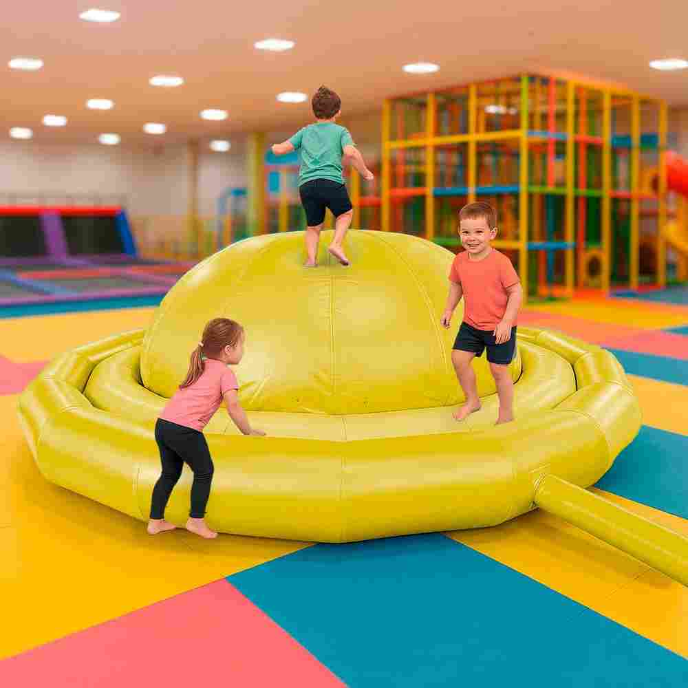 Надувное оборудование «Надувной живот» 3*3*1,2 м, жёлтый