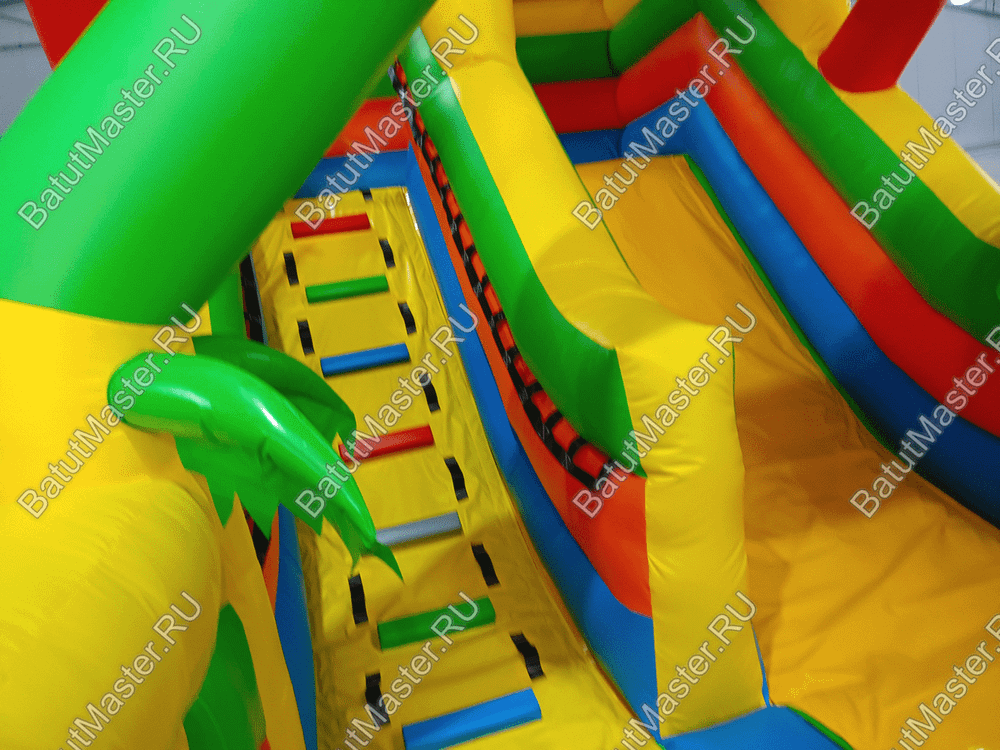 Коммерческий надувной батут «Приключение в мире животных», 8*4*5 м.