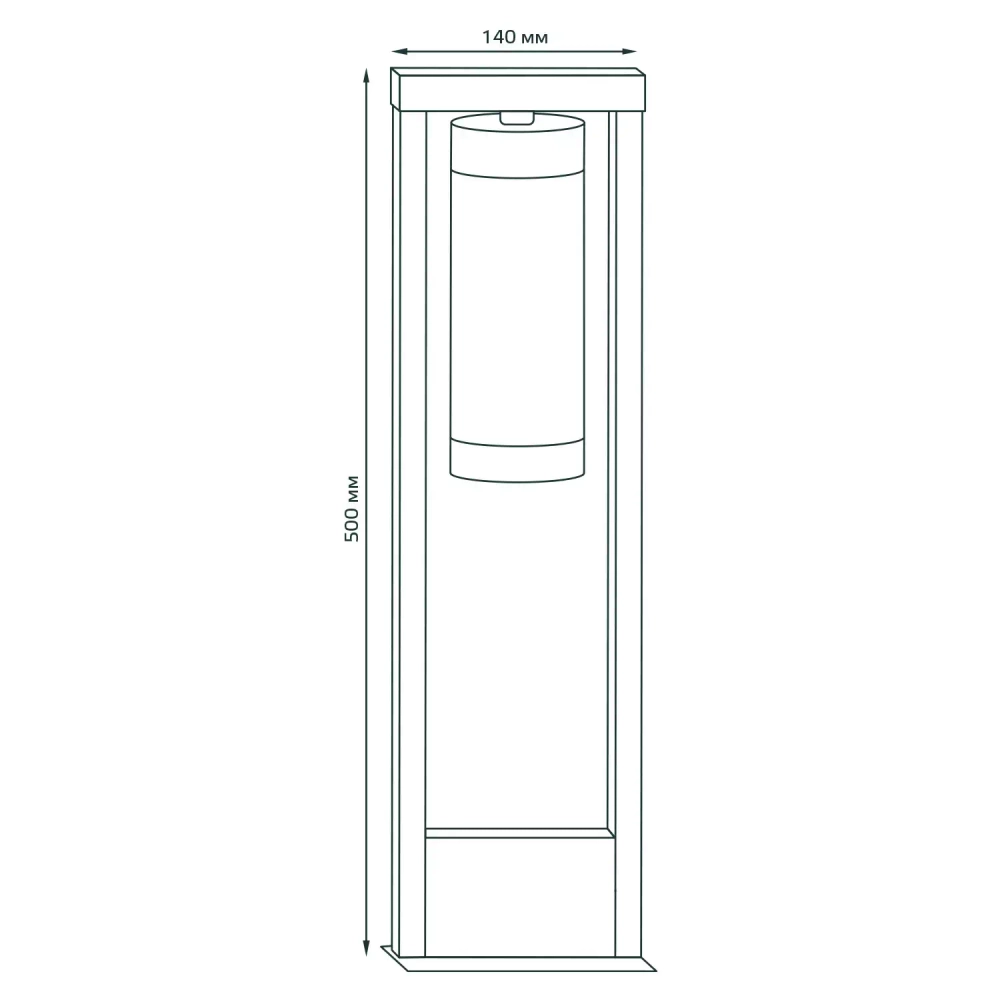 Св-к Gauss Садово-парковый Clio столб 1*E27, Max.60W, 142*500cm, 170-240V / 50Hz, IP 54  GD019