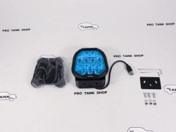 Фара AURORA ALO-P-R-9-R11Y-AW 9″ 270W c подсветкой корпуса (ДХО) Янтарный + Белый 1 шт.