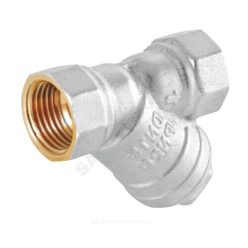 Фильтр сетчатый Y-образный латунь Ду 15 Ру25 ВР 46Б5фт1 никель VALFEX VF.192.LN0.012