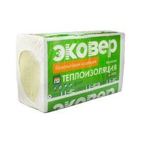 Утеплитель Эковер Вент-Фасад 80 кг/м³ (1000x600x100 мм) 4 шт