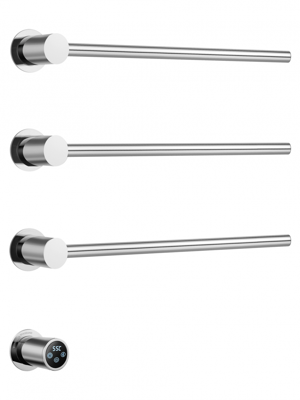 Полотенцесушитель электрический встраиваемый WONZON & WOGHAND HAMBURG, Хром (WW-AL313-CR)