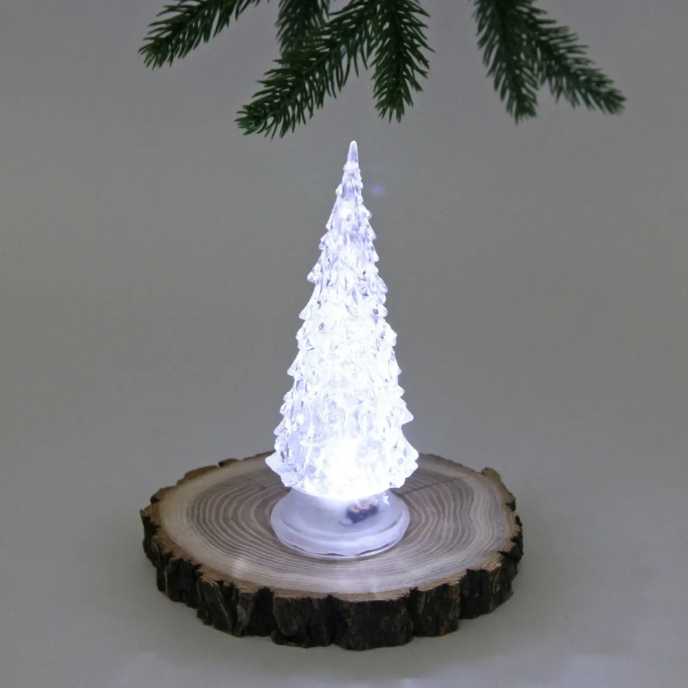 Сувенир с подсветкой «Волшебница» 6*6*12,8 см, Белый (работает от батареек AG10*3)