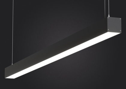 Подвесной линейный LED светильник LP55-1000 27Вт 5000К IP40 черный 2484Лм 1000х50х50мм DARKLUM
