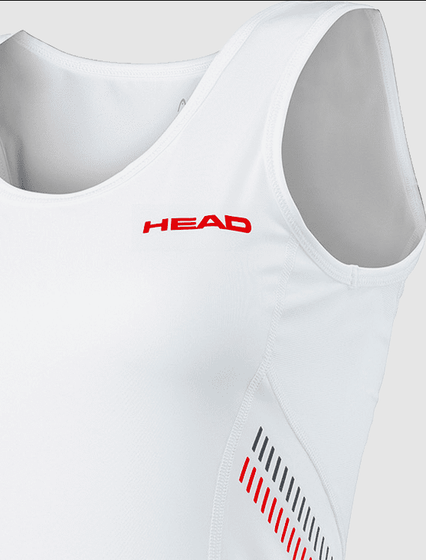 Майка для девочек Head Club Tank Top, арт. 816697-WHRD