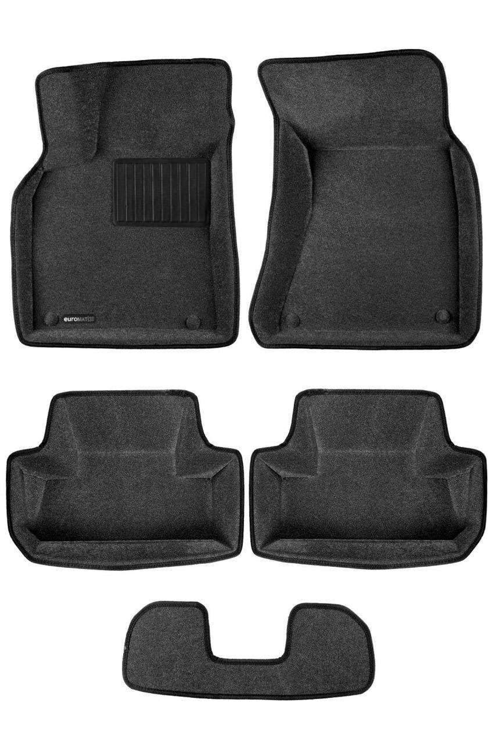 Коврики салона для AUDI Q5 (2008-2016) Euromat 3D Business серые. Арт. EMC3D-001104G