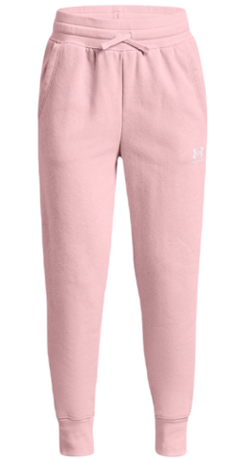 Штаны для девочки теннисные Under Armour Girls UA Rival Fleece LU Joggers - Розовый