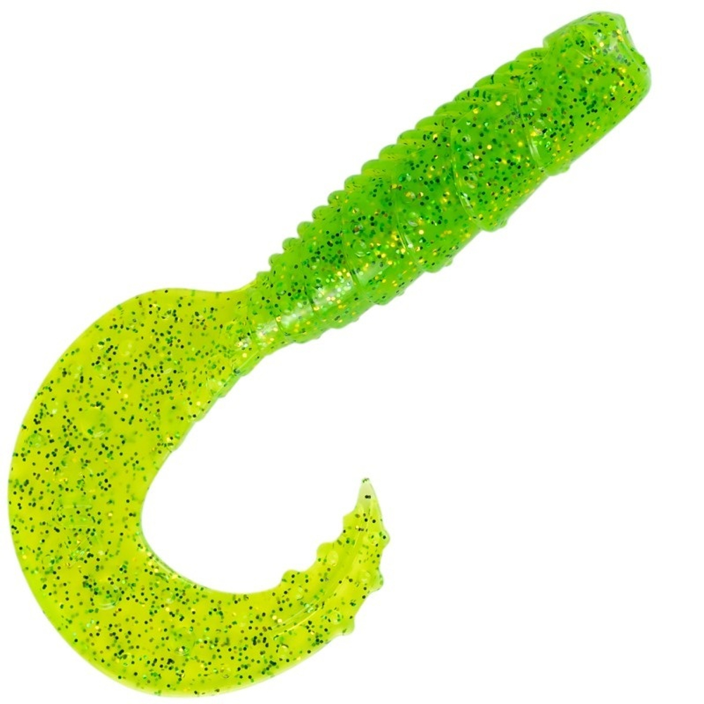 Приманка ZUB-HIBINA 140мм(5,5")-3шт, (цвет 351) шартрез с блестками