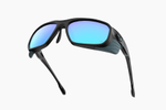 Спортивные очки Demetz Piment 2.0 / Solid Black / Matt Black Brown Mirror Ice Blue Cat.4