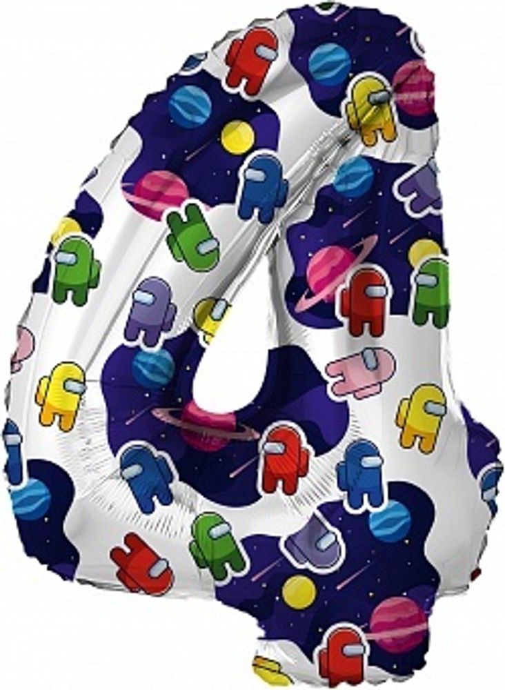 Р Цифра 4 Космонавтики 32&#39;&#39;/81 см