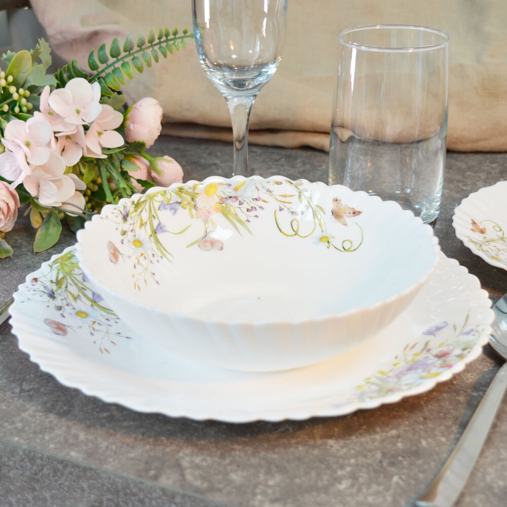 Миска суповая 650мл 18см Ромашки