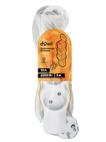 Удлинитель сетевой 3м 3 гнезда без заземления duwi